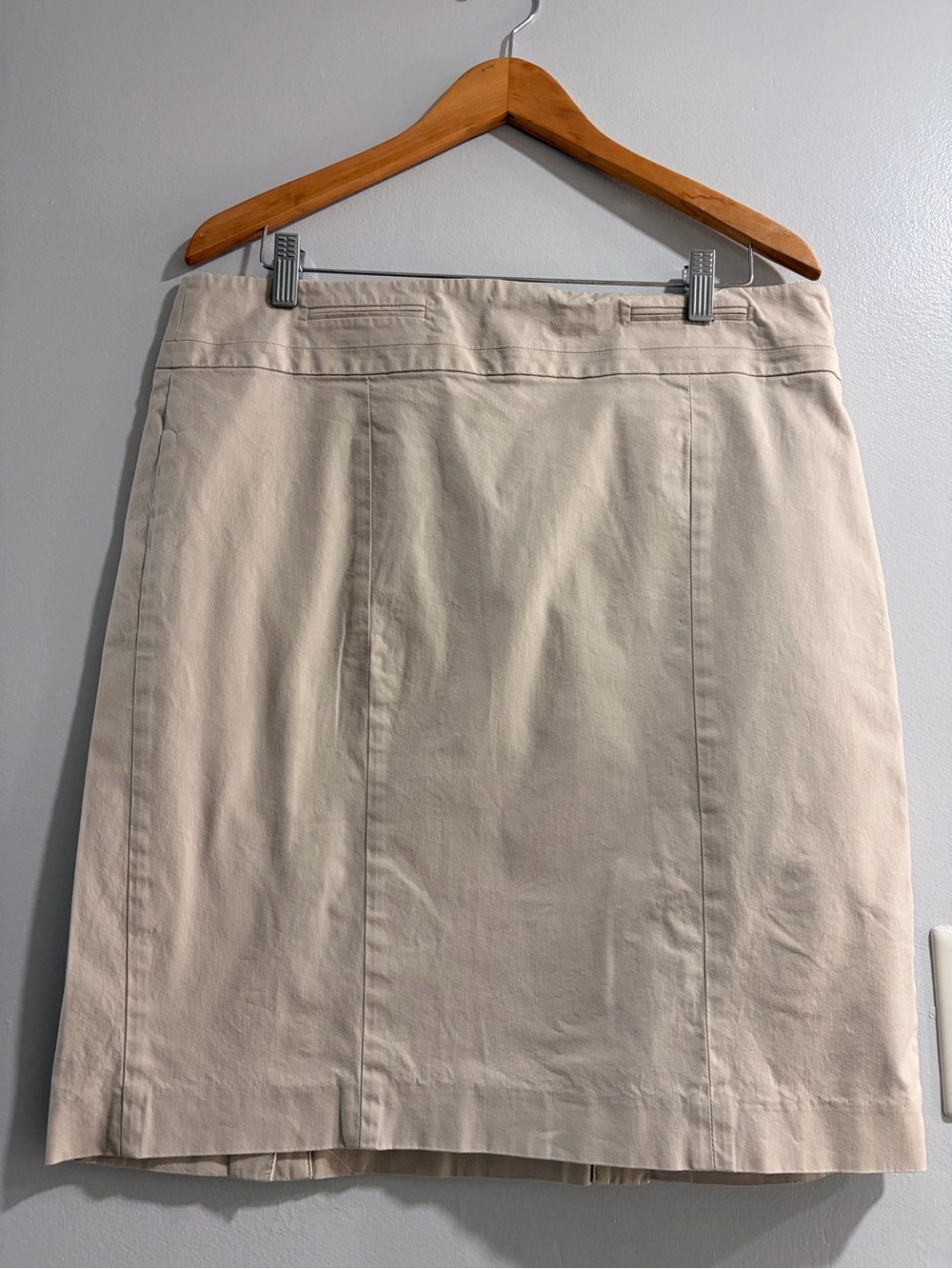 LOFT Neutral Beige Pencil Skirt
